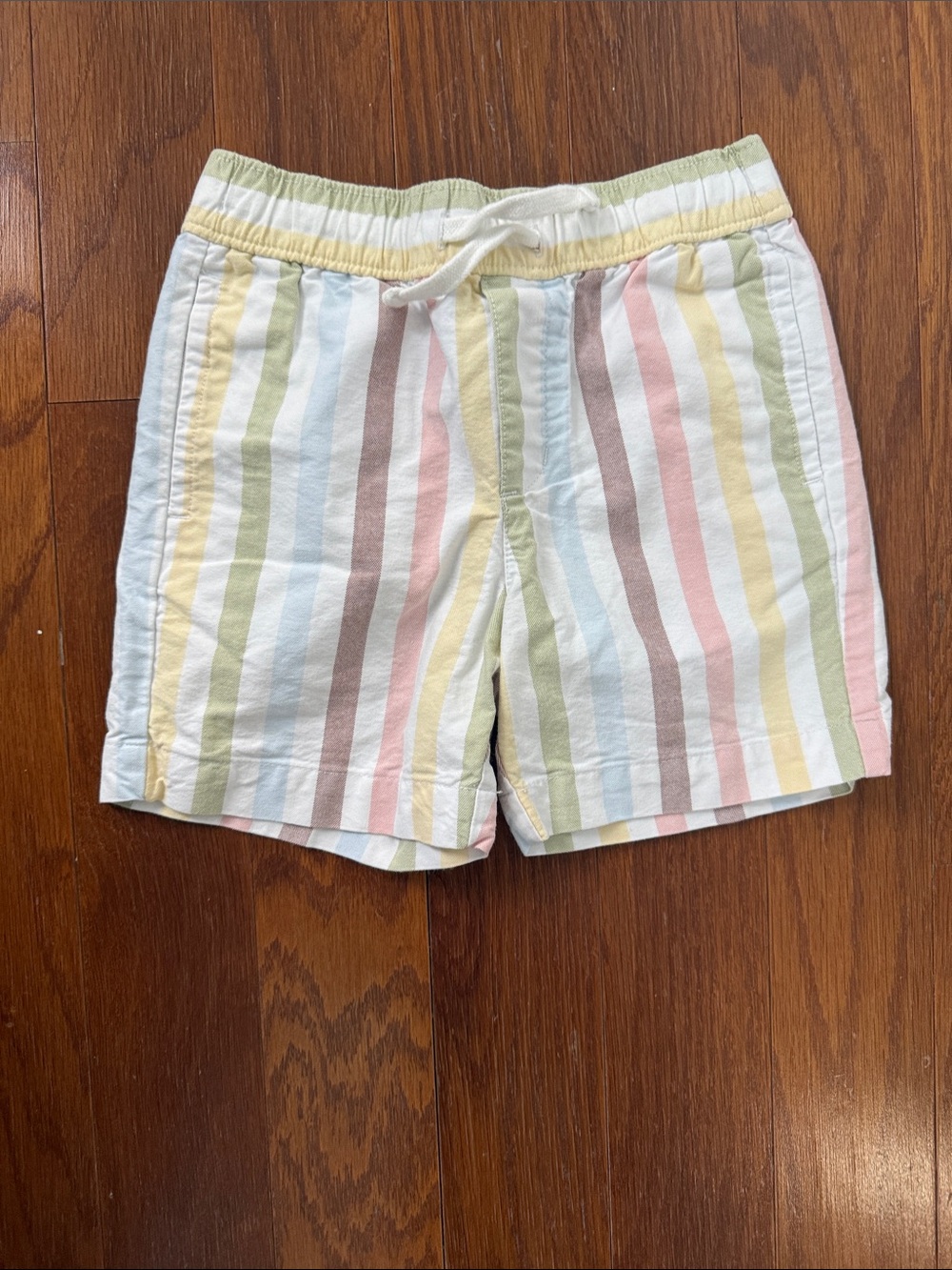 Janie and Jack Pastel Multi-Stripe Drawstring Shorts